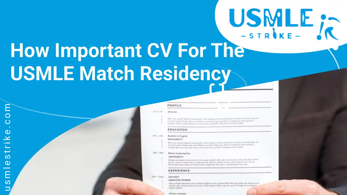 How Important CV for the USMLE Match Residency